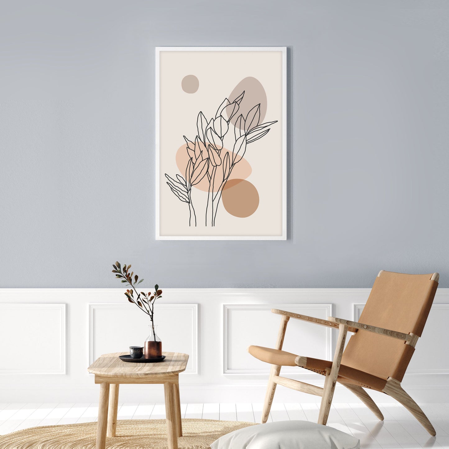 Ethan Taylor 'Beige Botanicals' Framed Art Print