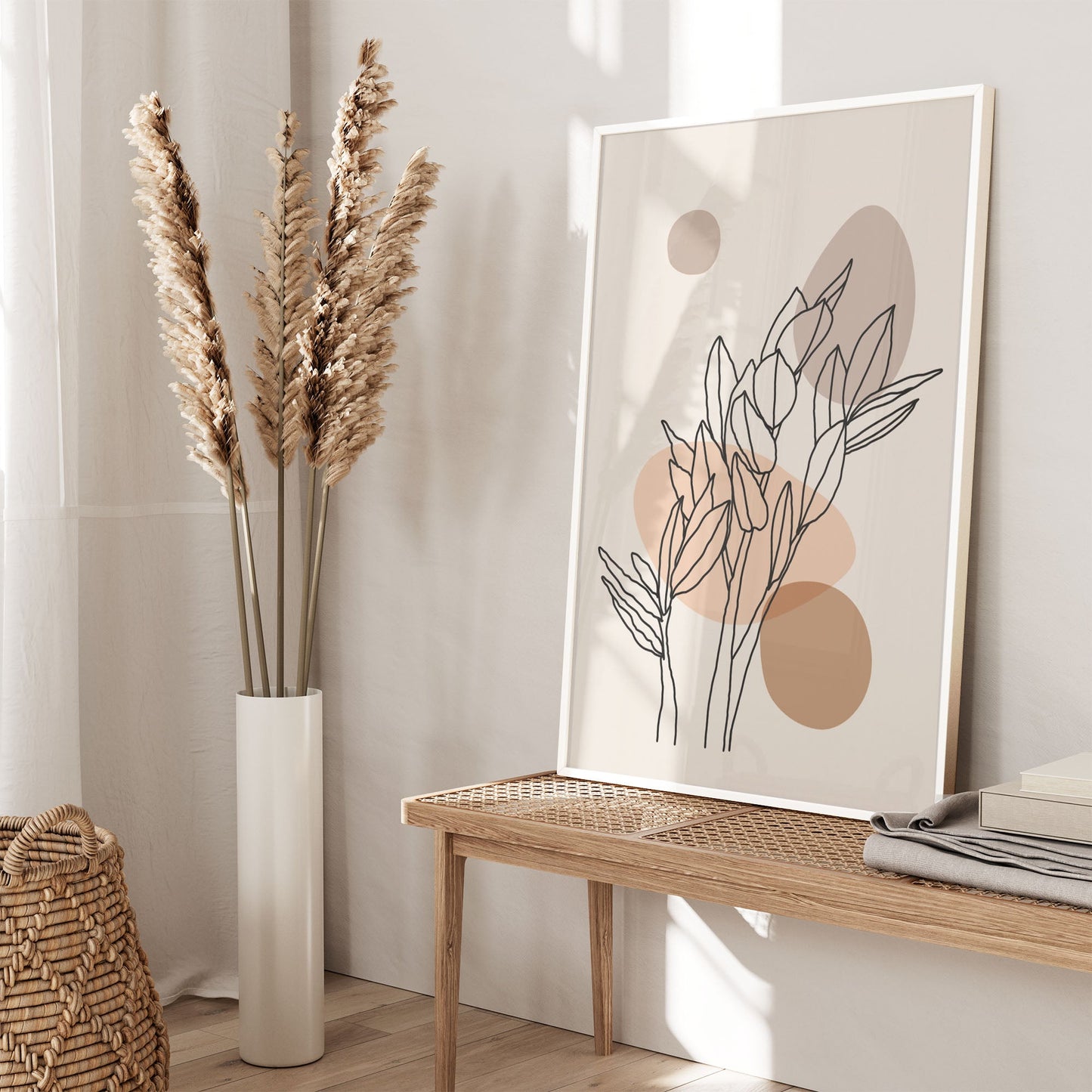 Ethan Taylor 'Beige Botanicals' Framed Art Print