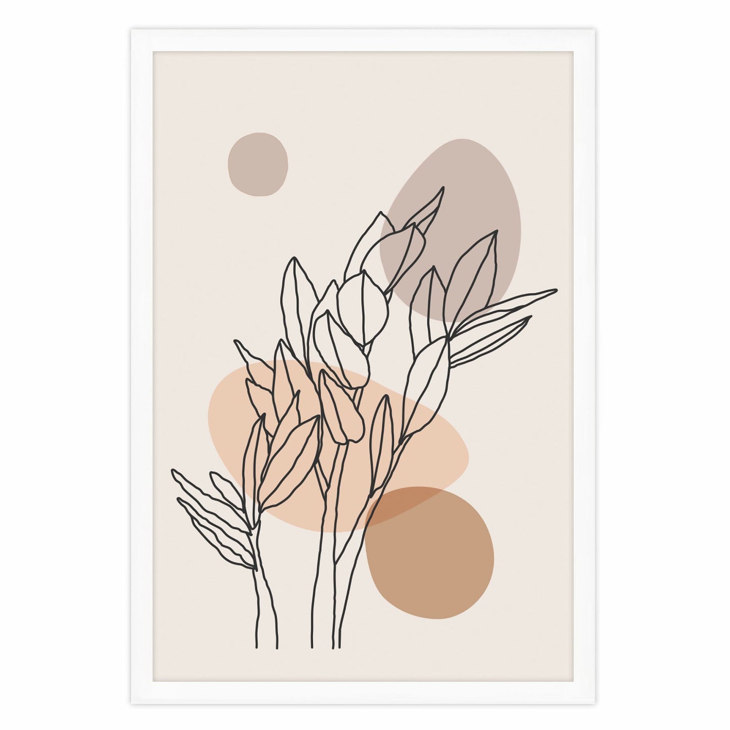 Ethan Taylor 'Beige Botanicals' Framed Art Print