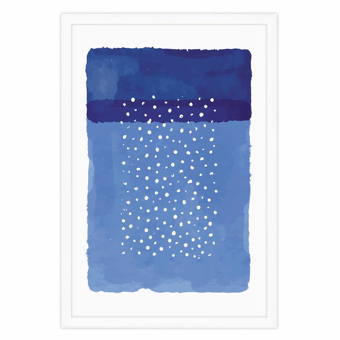 Ethan Taylor 'Polka Dots Blue' Framed Art Print