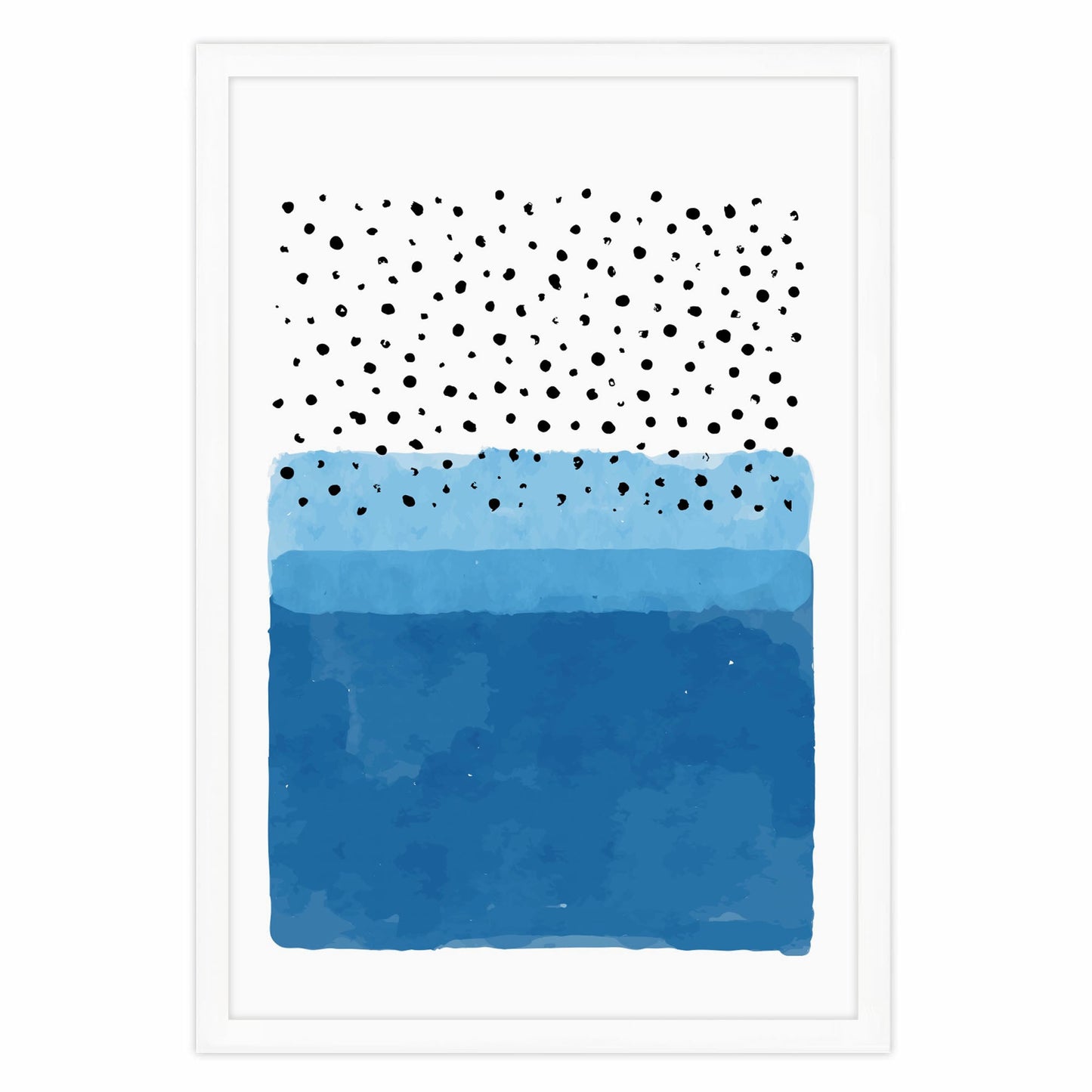 Ethan Taylor 'Blue and White Abstract' Framed Art Print