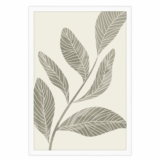 Ethan Taylor 'Sage Green Leaves II' Framed Art Print