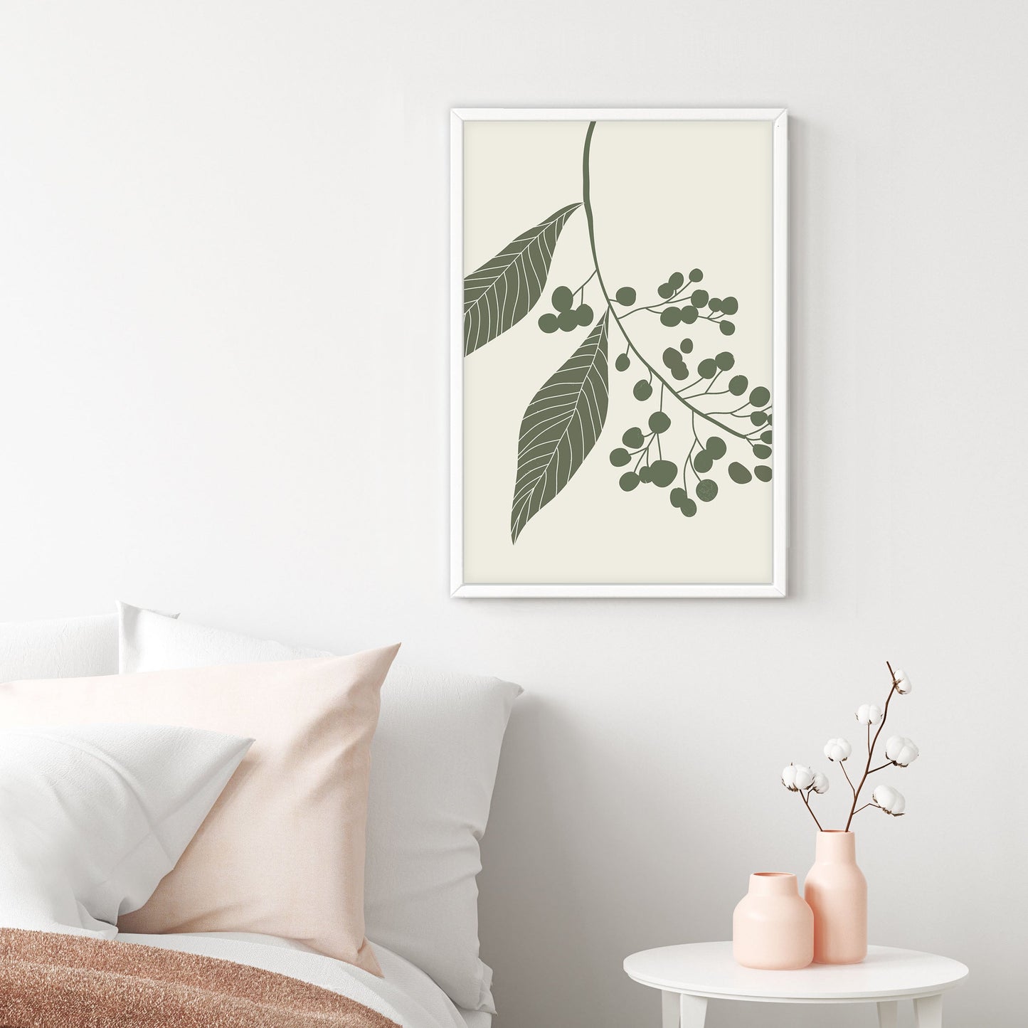 Ethan Taylor 'Sage Green Leaves III' Framed Art Print