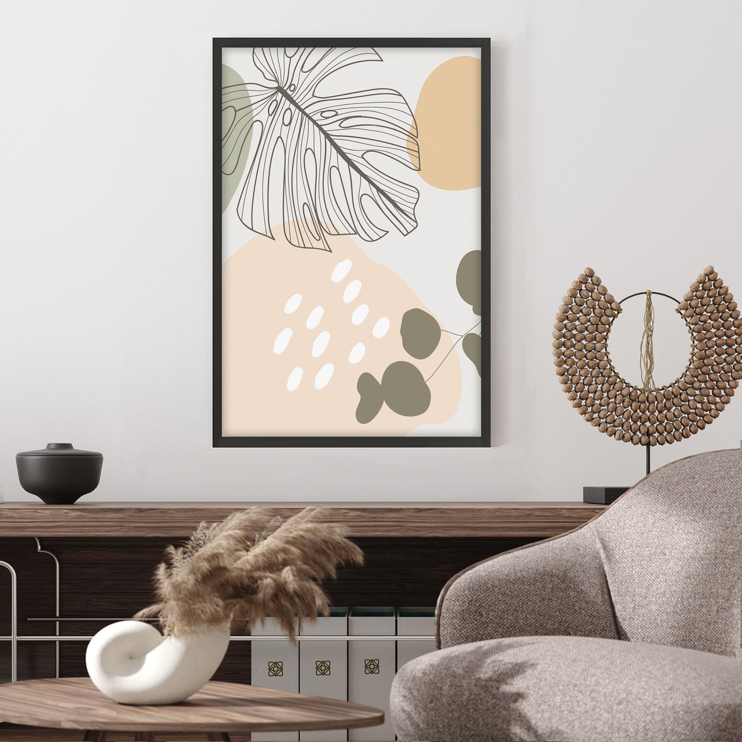 Ethan Taylor 'Retro Leaves II' Framed Art Print