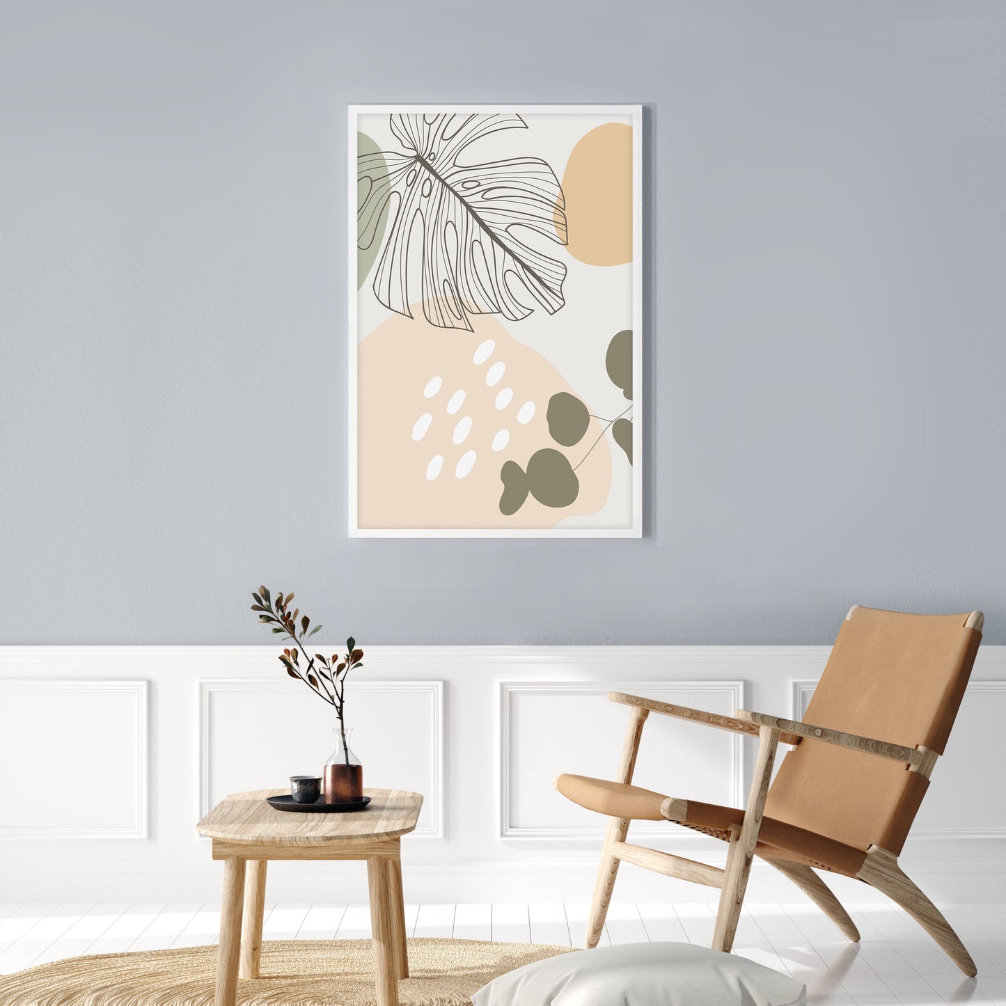 Ethan Taylor 'Retro Leaves II' Framed Art Print