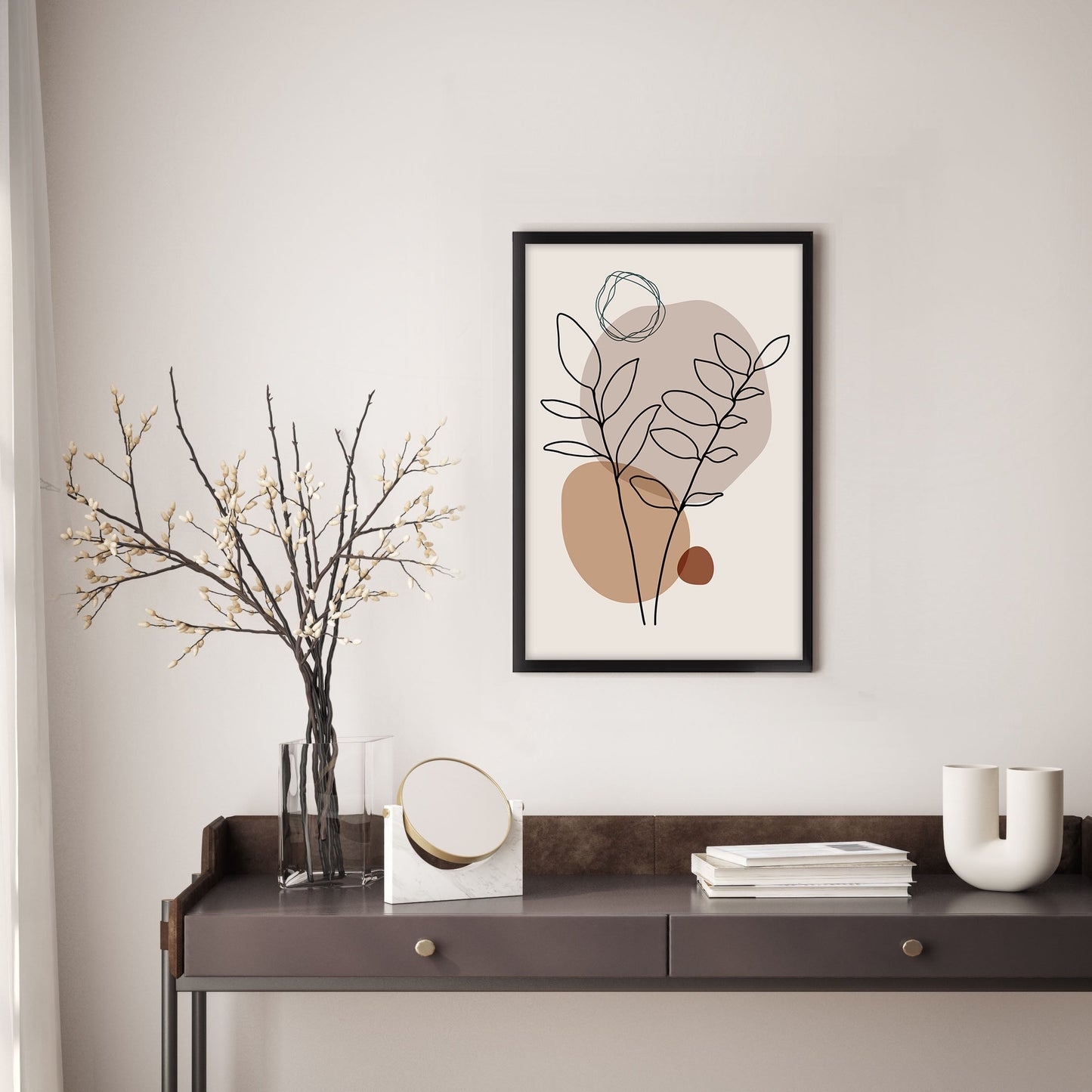 Ethan Taylor 'Two Leaves' Framed Art Print