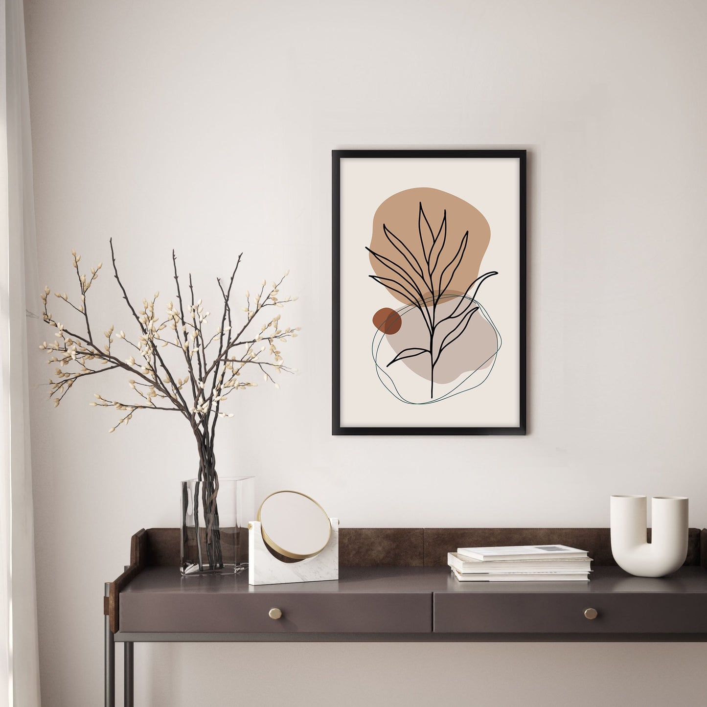 Ethan Taylor 'Leaf Boho' Framed Art Print