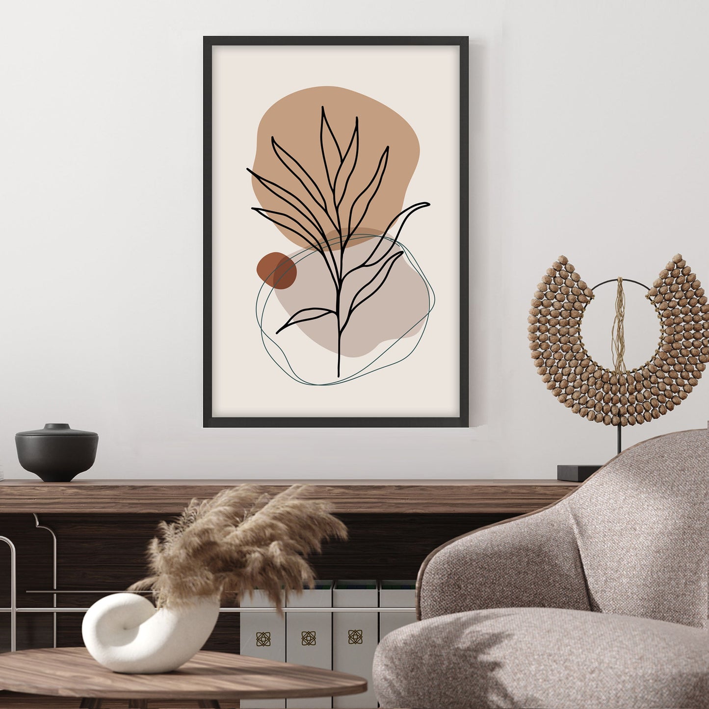 Ethan Taylor 'Leaf Boho' Framed Art Print