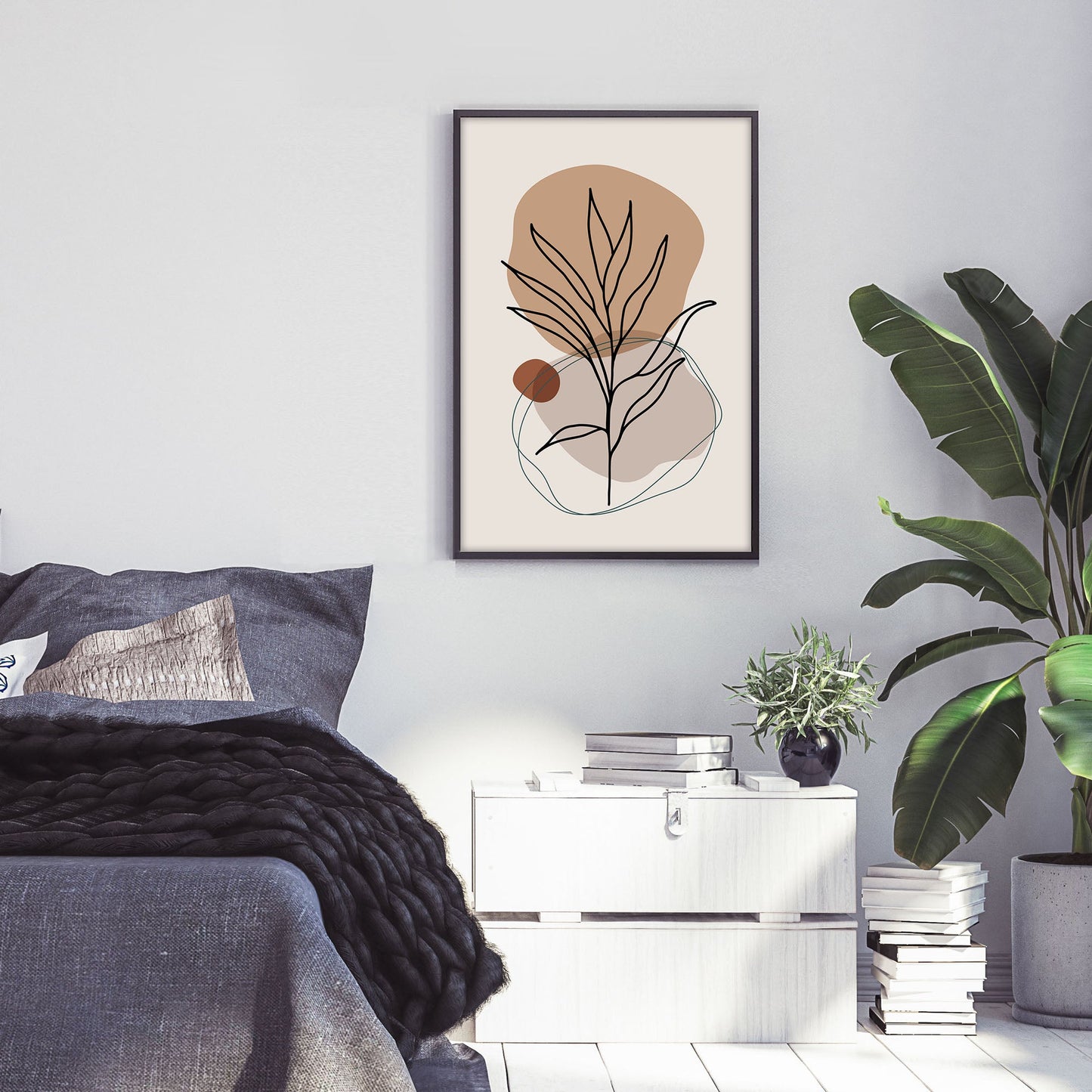 Ethan Taylor 'Leaf Boho' Framed Art Print