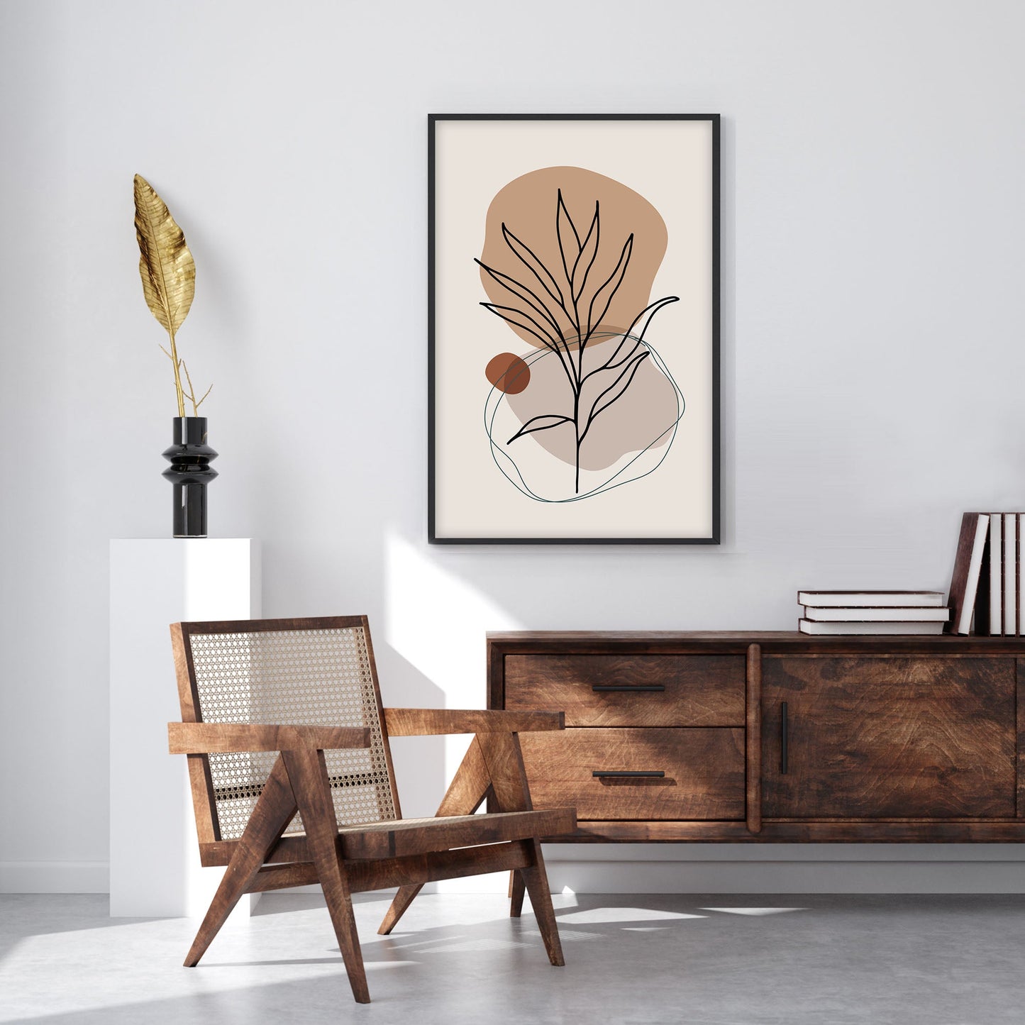 Ethan Taylor 'Leaf Boho' Framed Art Print