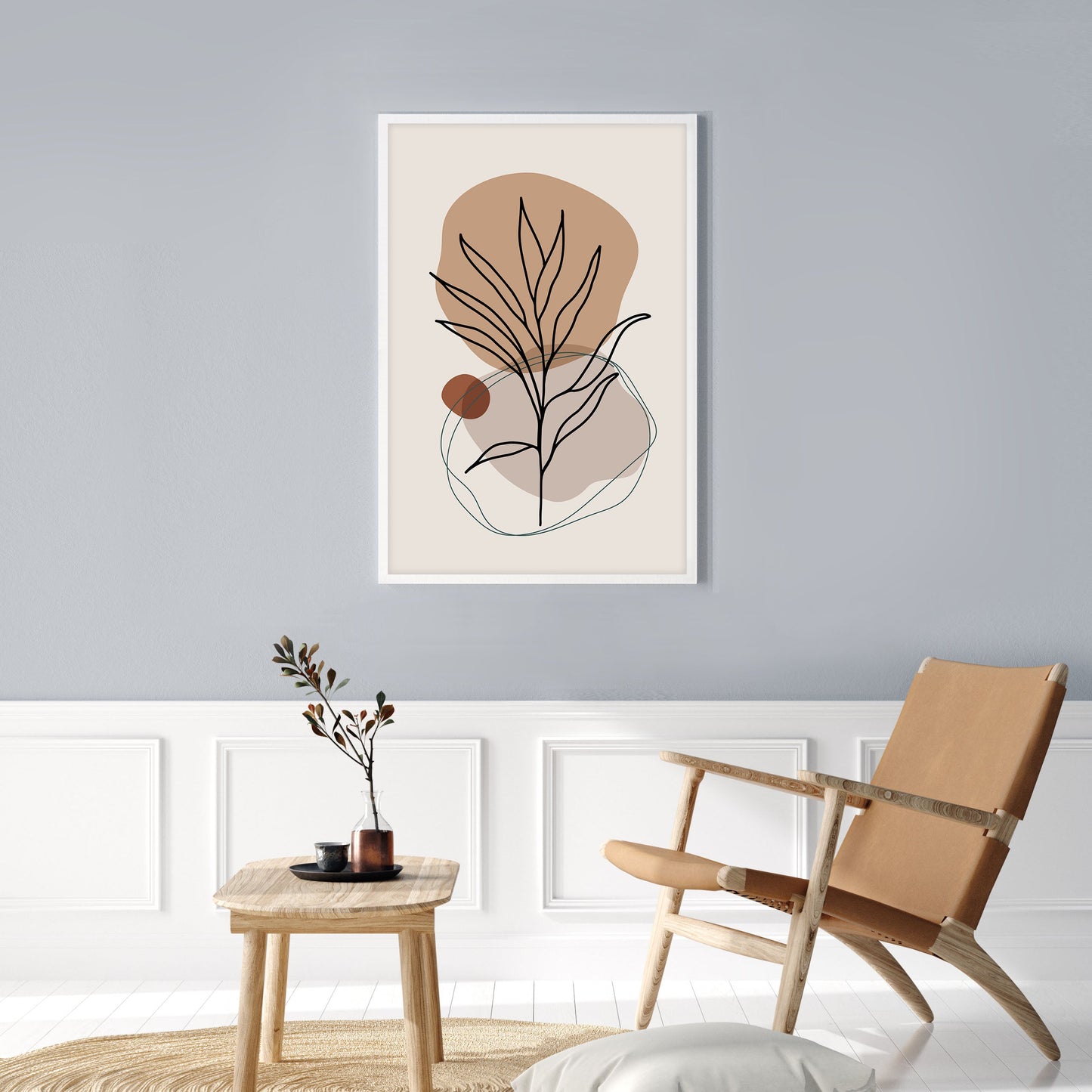 Ethan Taylor 'Leaf Boho' Framed Art Print