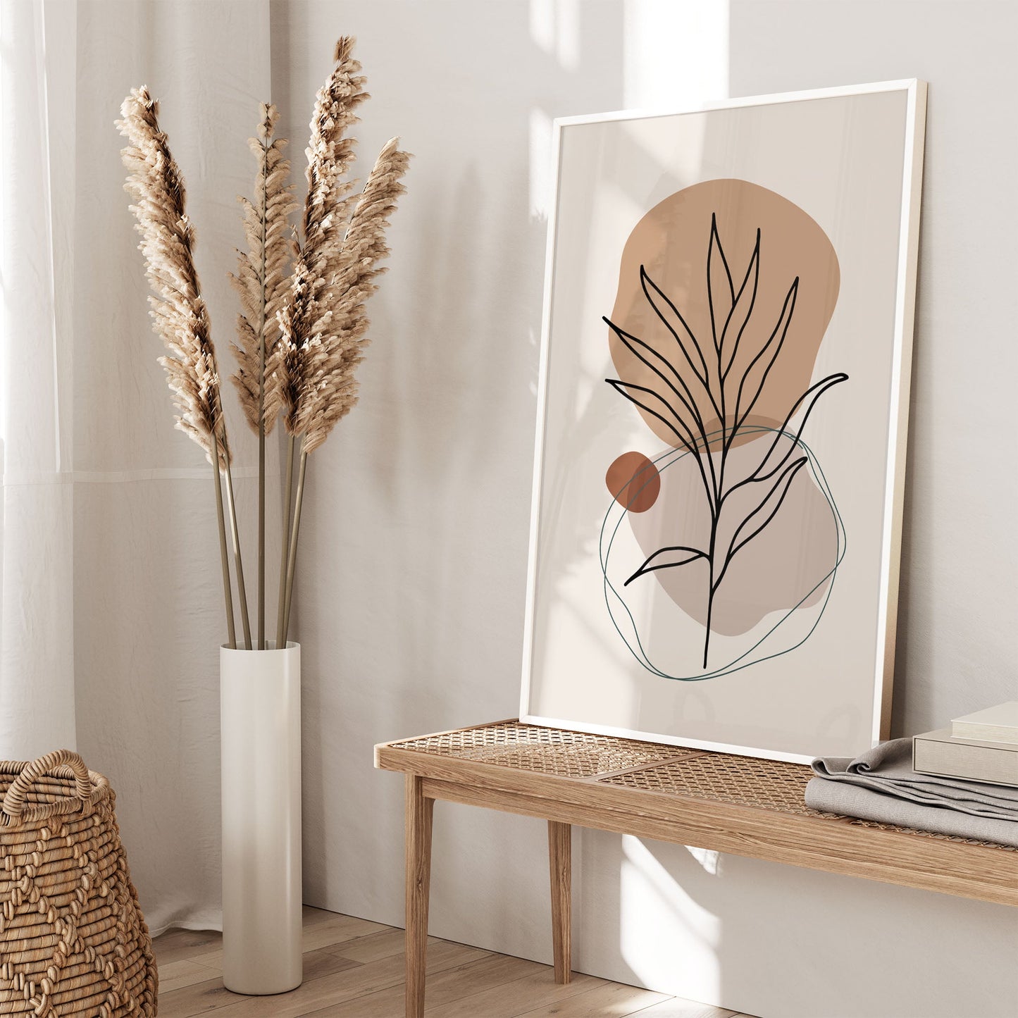 Ethan Taylor 'Leaf Boho' Framed Art Print