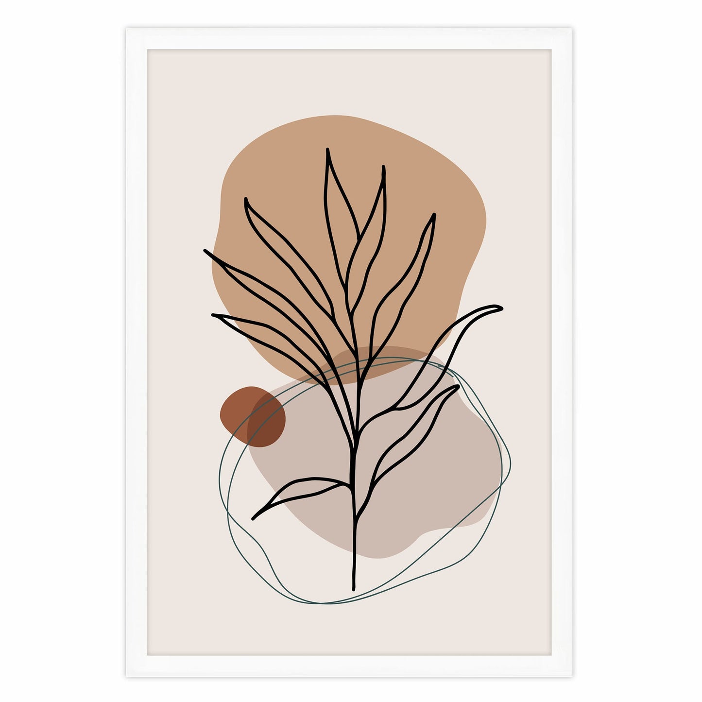 Ethan Taylor 'Leaf Boho' Framed Art Print