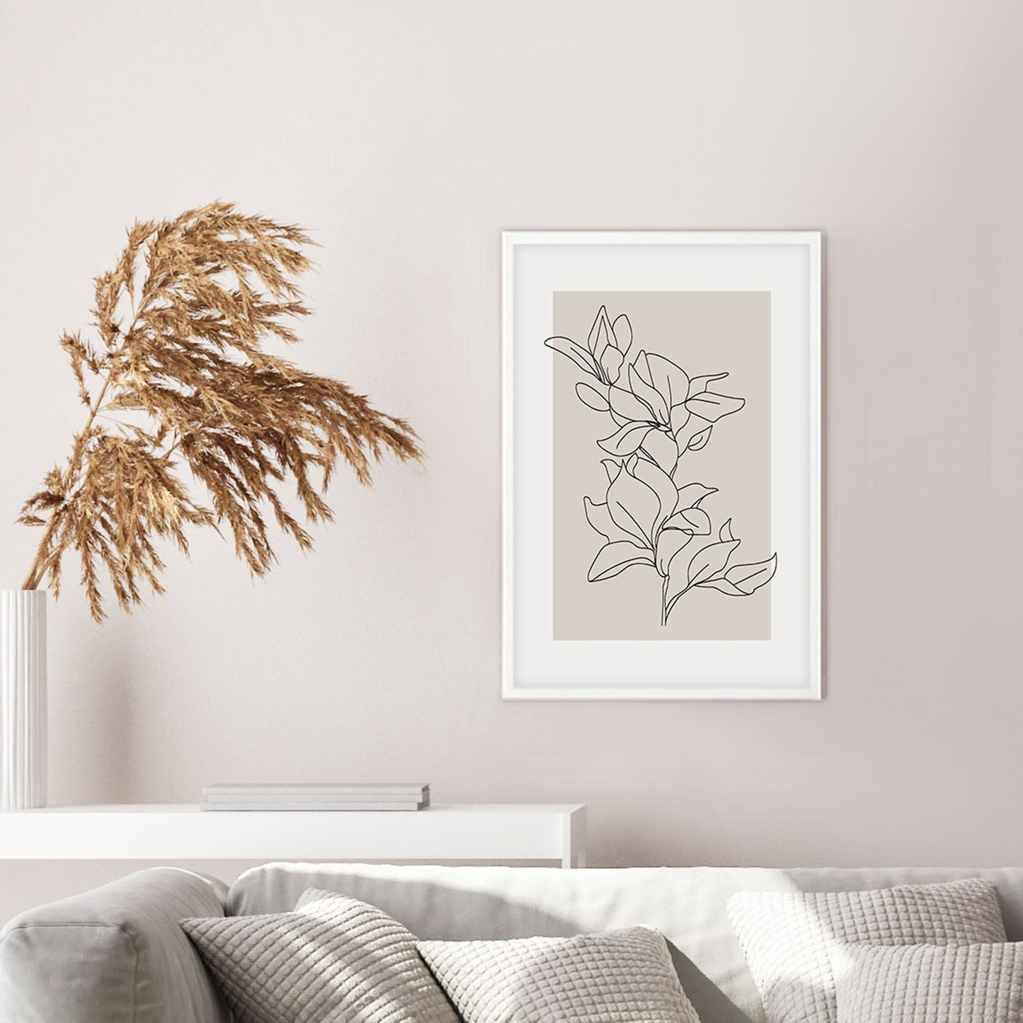 Ethan Taylor 'Plant II Neutral Beige' Framed Art Print