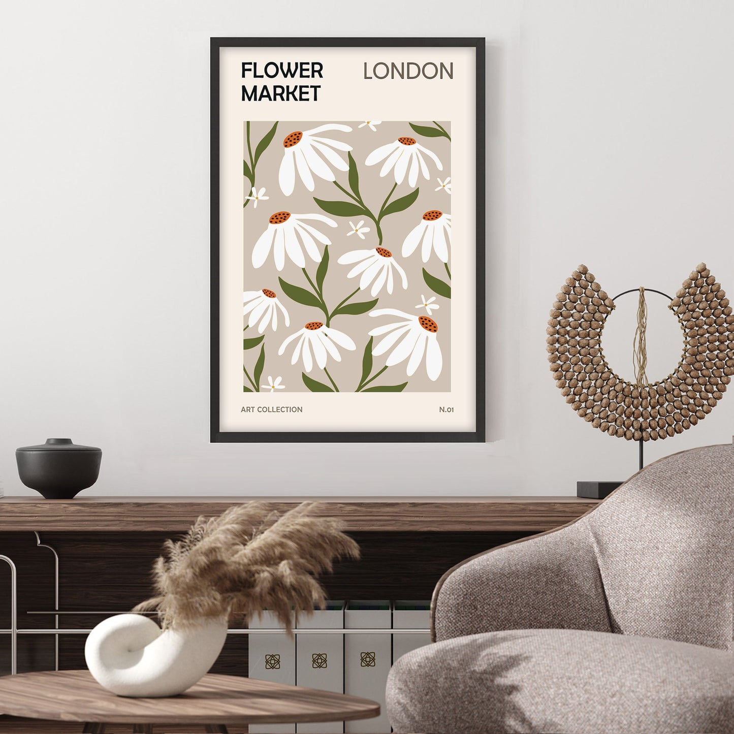 Ethan Taylor 'Flower Market London' Framed Art Print