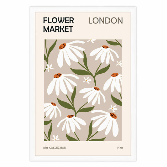 Ethan Taylor 'Flower Market London' Framed Art Print