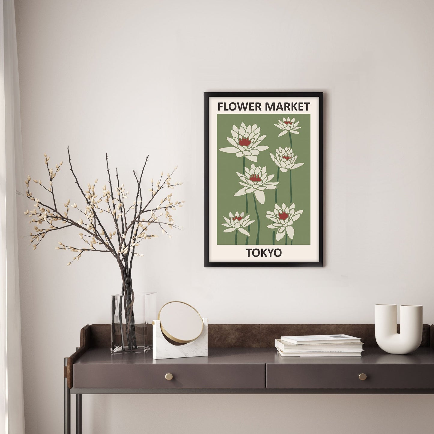 Ethan Taylor 'Flower Market Tokyo' Framed Art Print