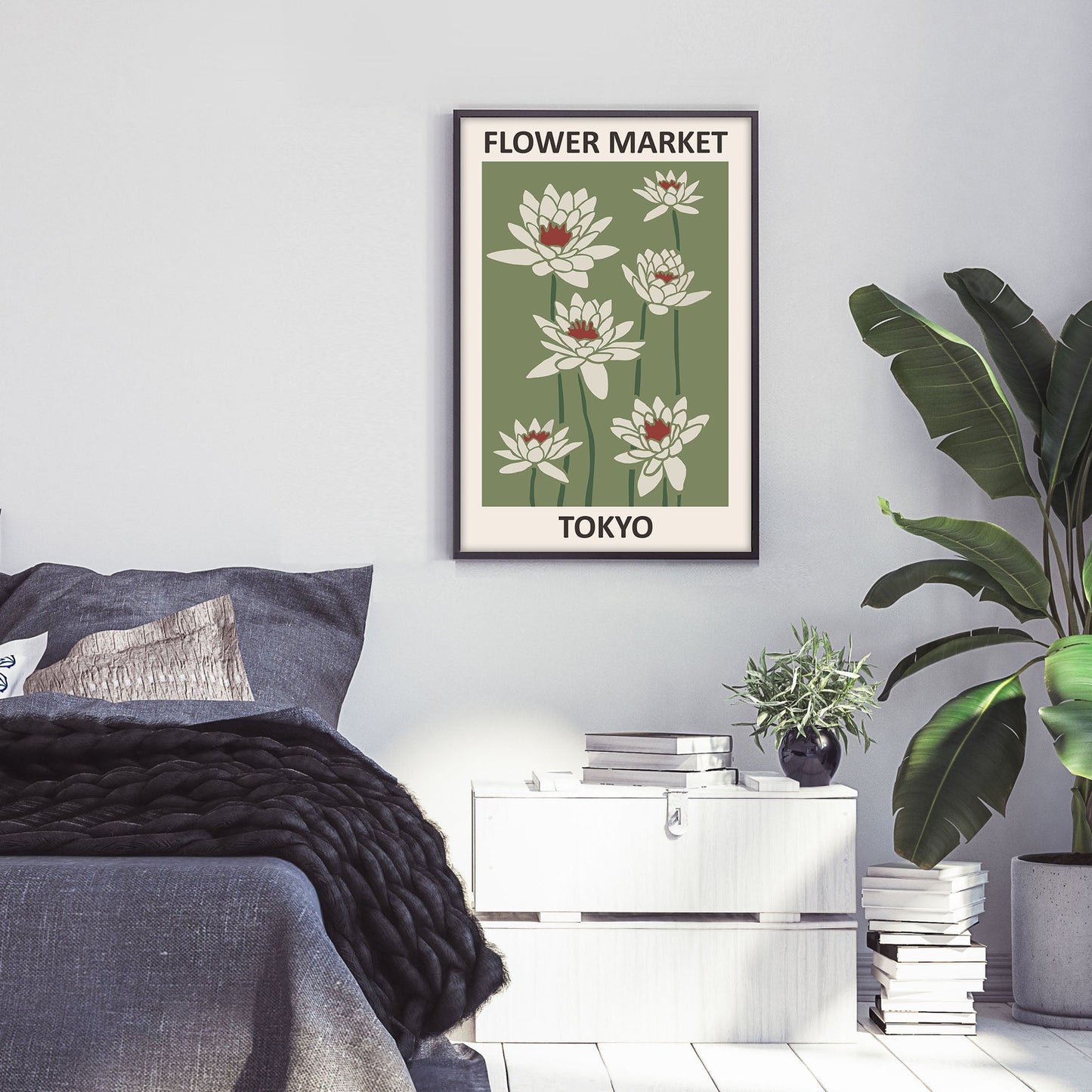 Ethan Taylor 'Flower Market Tokyo' Framed Art Print