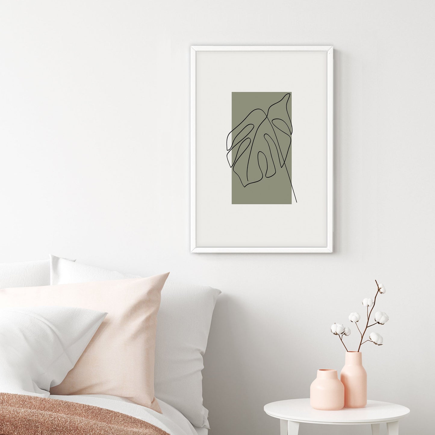 Ethan Taylor 'Plant Minimalist Monstera' Framed Art Print