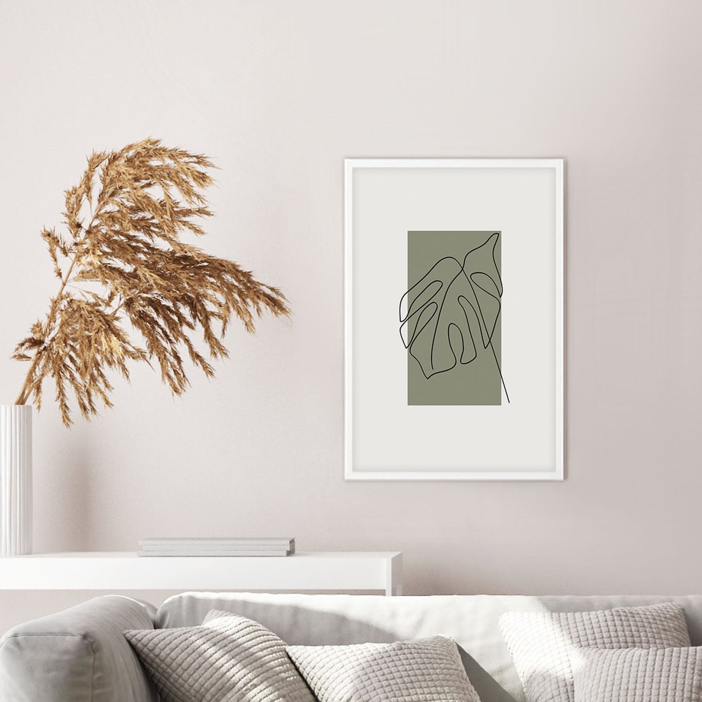 Ethan Taylor 'Plant Minimalist Monstera' Framed Art Print