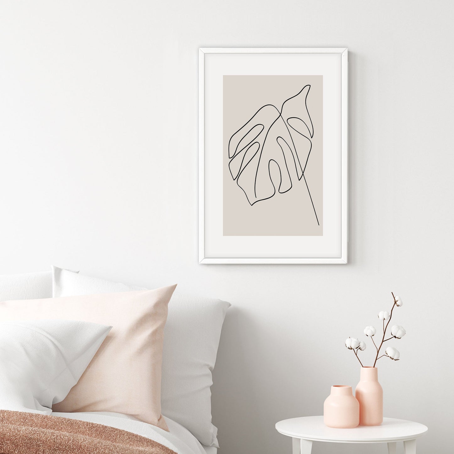 Ethan Taylor 'Botanical Minimalist Monstera' Framed Art Print