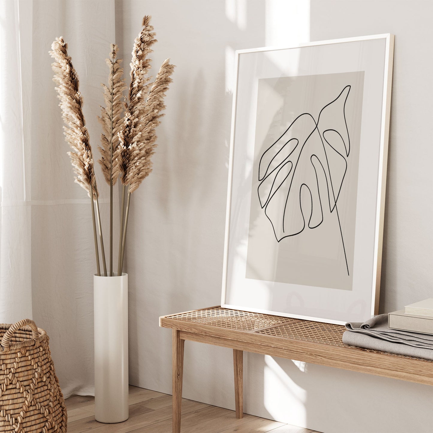 Ethan Taylor 'Botanical Minimalist Monstera' Framed Art Print