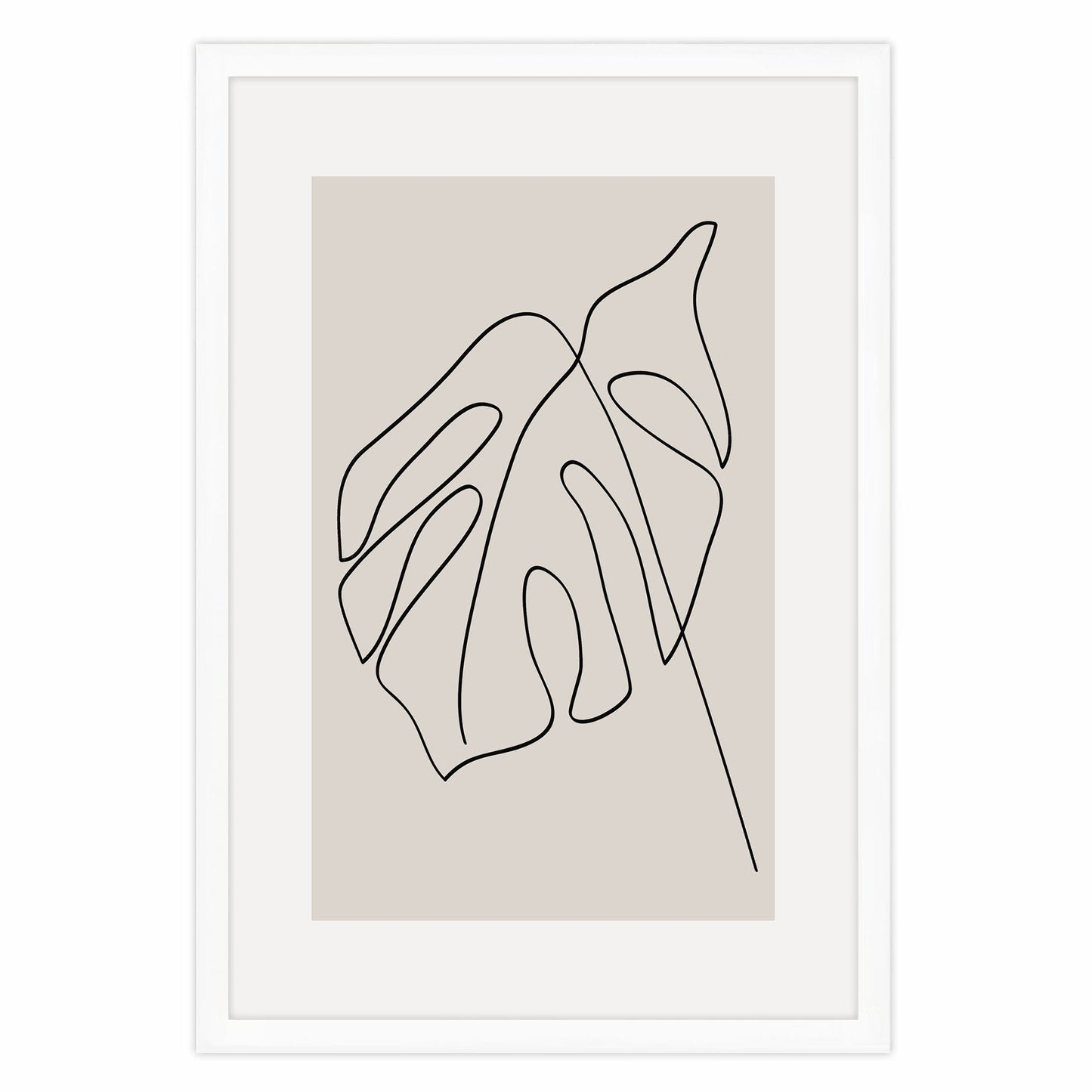 Ethan Taylor 'Botanical Minimalist Monstera' Framed Art Print