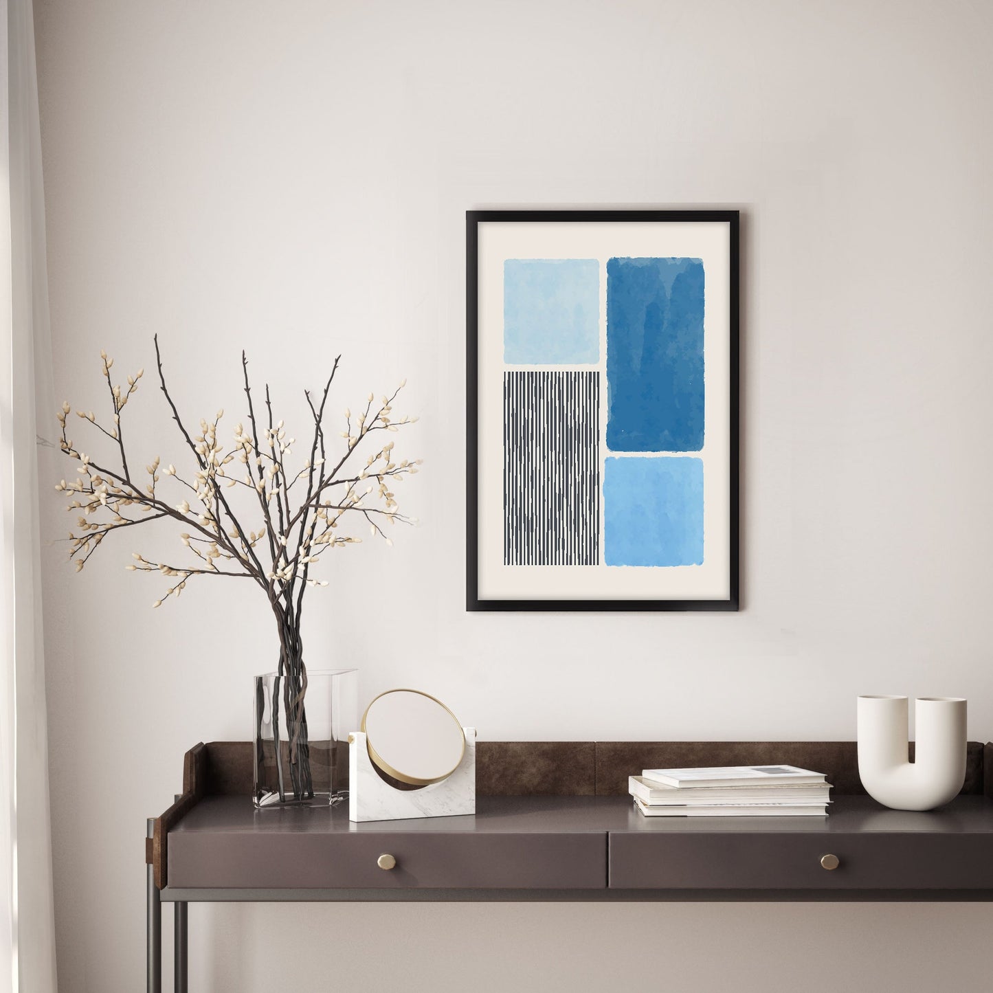 Ethan Taylor 'Color Palette Blue' Framed Art Print