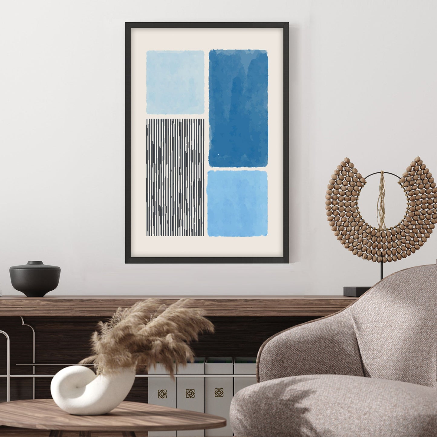 Ethan Taylor 'Color Palette Blue' Framed Art Print