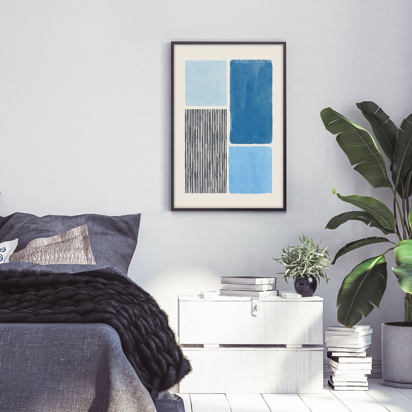 Ethan Taylor 'Color Palette Blue' Framed Art Print