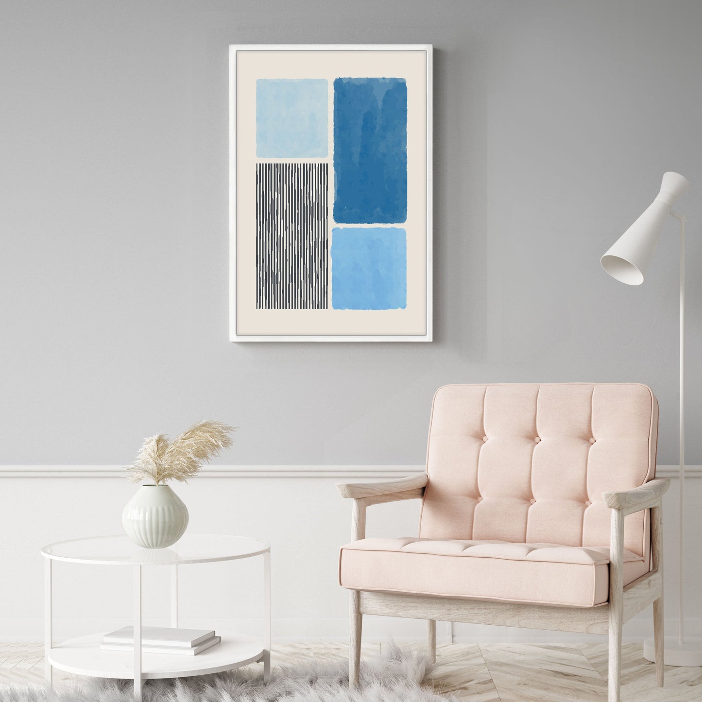 Ethan Taylor 'Color Palette Blue' Framed Art Print