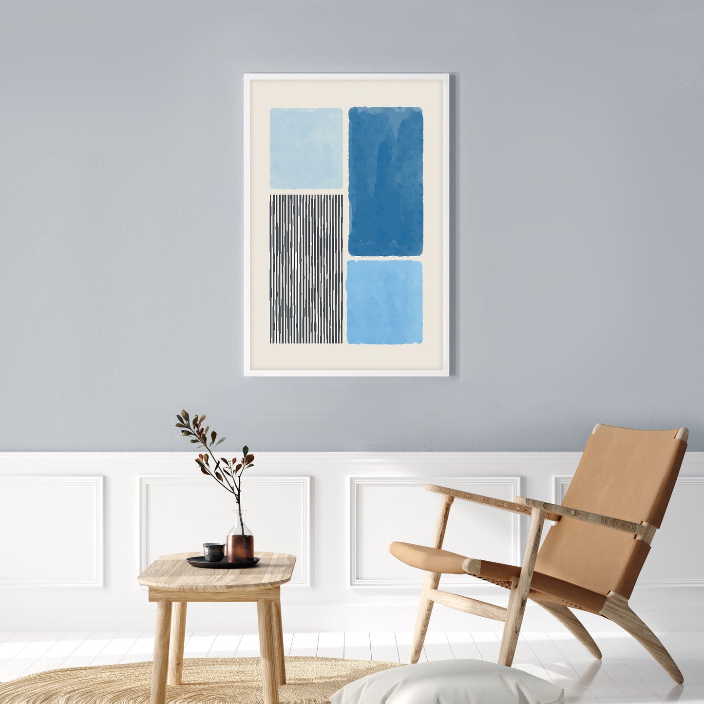 Ethan Taylor 'Color Palette Blue' Framed Art Print