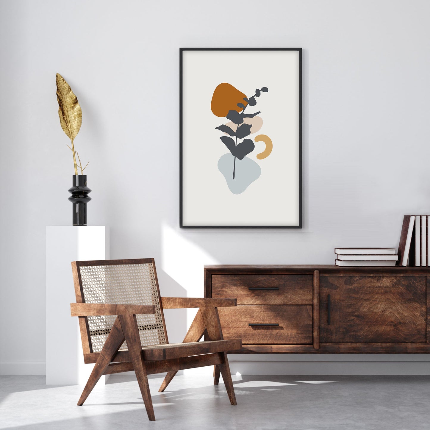 Ethan Taylor 'Minimalist Botanical I' Framed Art Print