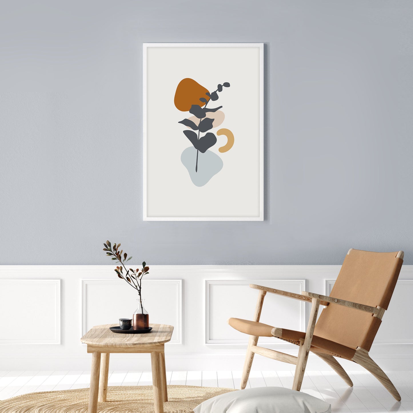 Ethan Taylor 'Minimalist Botanical I' Framed Art Print