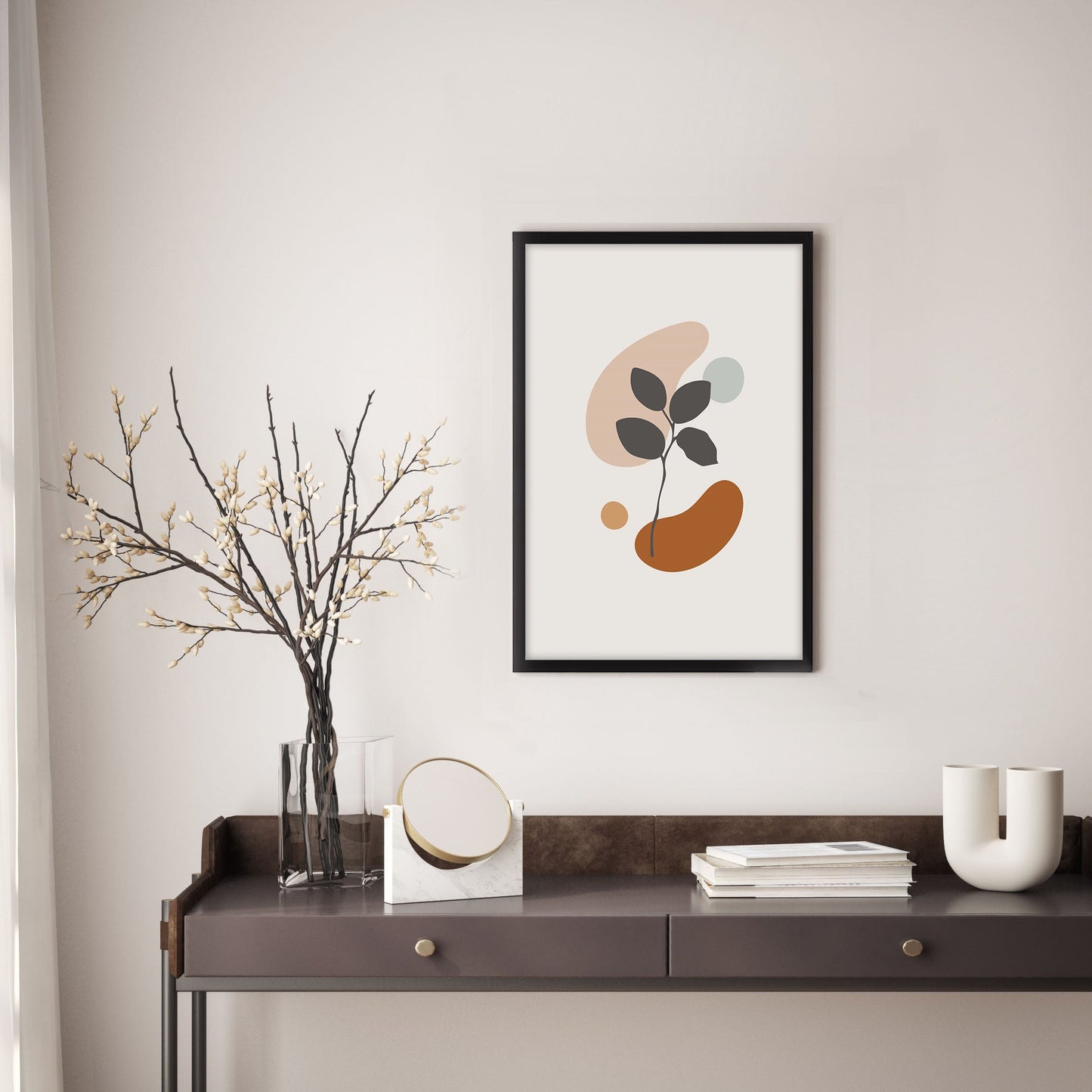 Ethan Taylor 'Minimalist Botanical III' Framed Art Print