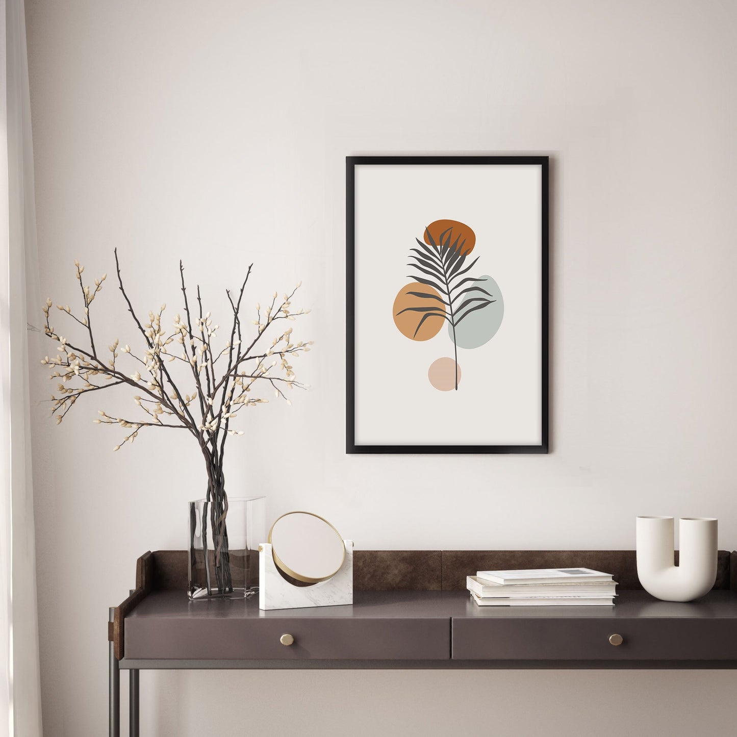 Ethan Taylor 'Minimalist Botanical IV' Framed Art Print