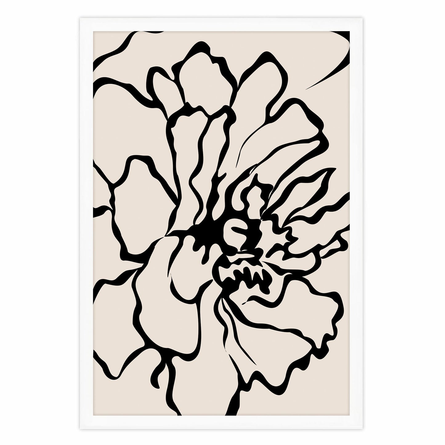 Ethan Taylor 'Flower in Beige' Framed Art Print