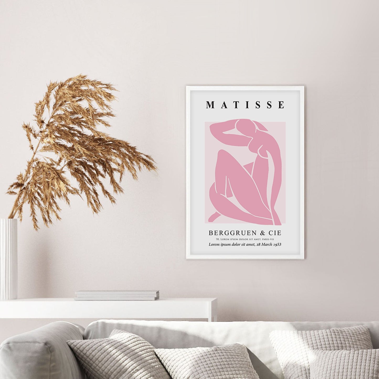 Ethan Taylor 'Henri Matisse Woman in Pastel Pink' Framed Art Print