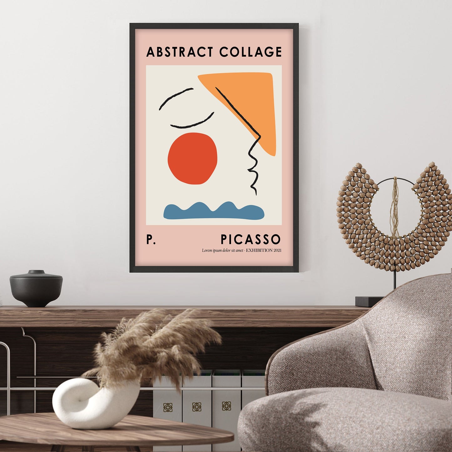 Ethan Taylor 'Picasso Abstract Figure II' Framed Art Print