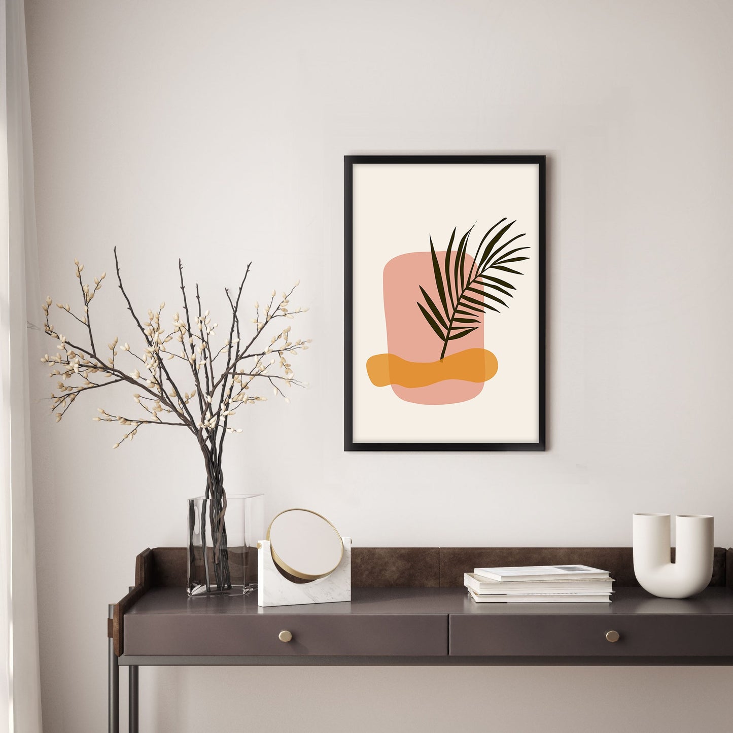 Ethan Taylor 'Palm Leaf' Framed Art Print