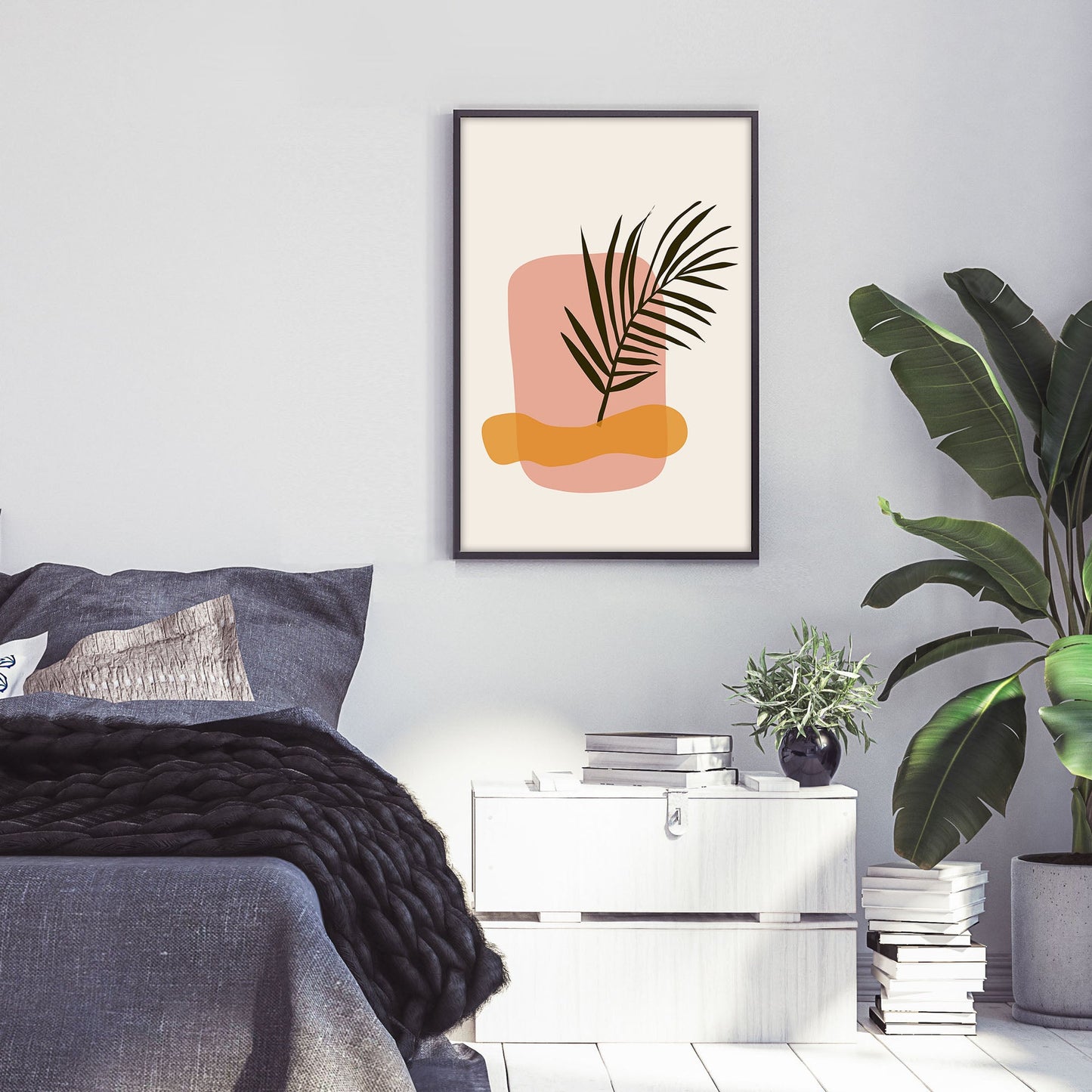 Ethan Taylor 'Palm Leaf' Framed Art Print