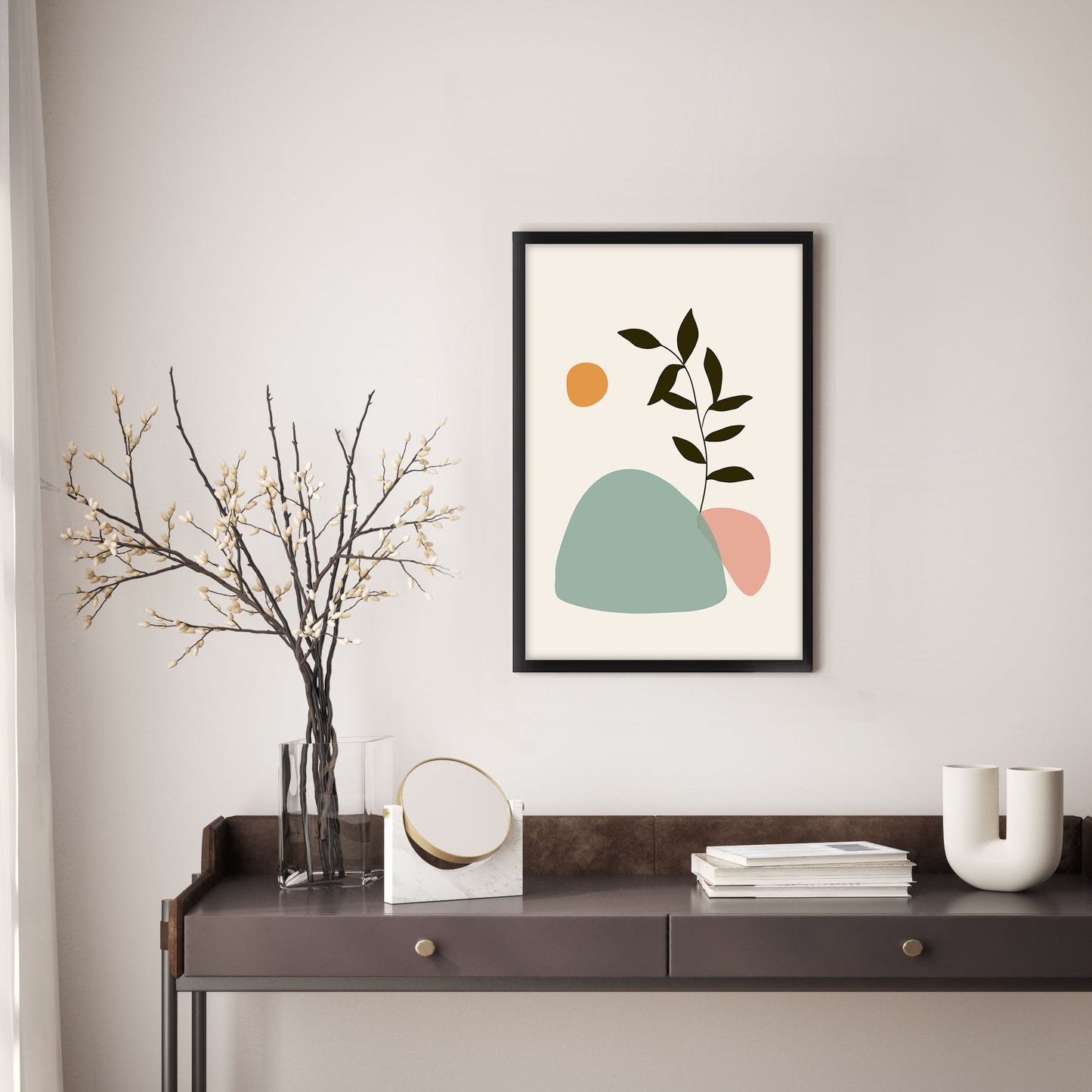 Ethan Taylor 'Boho Leaf' Framed Art Print