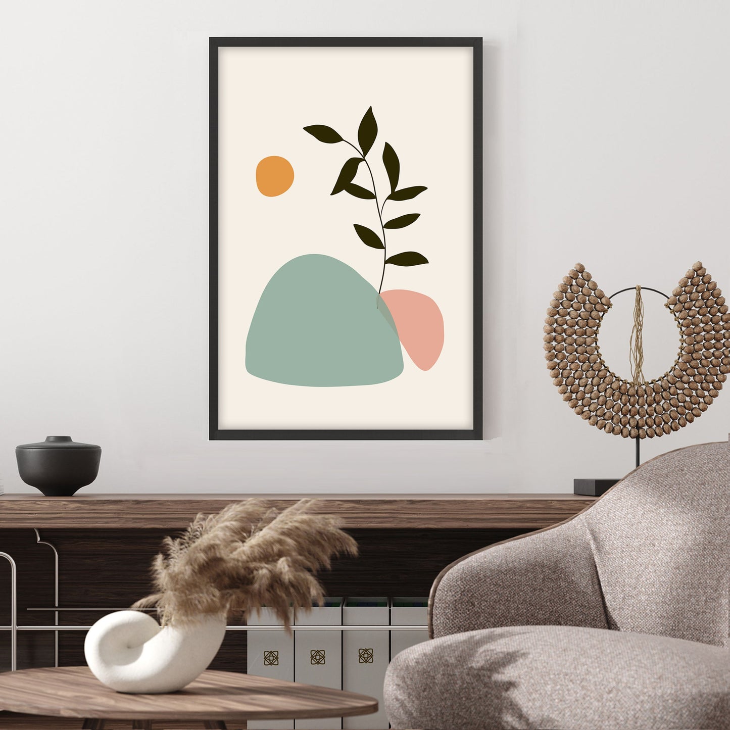 Ethan Taylor 'Boho Leaf' Framed Art Print