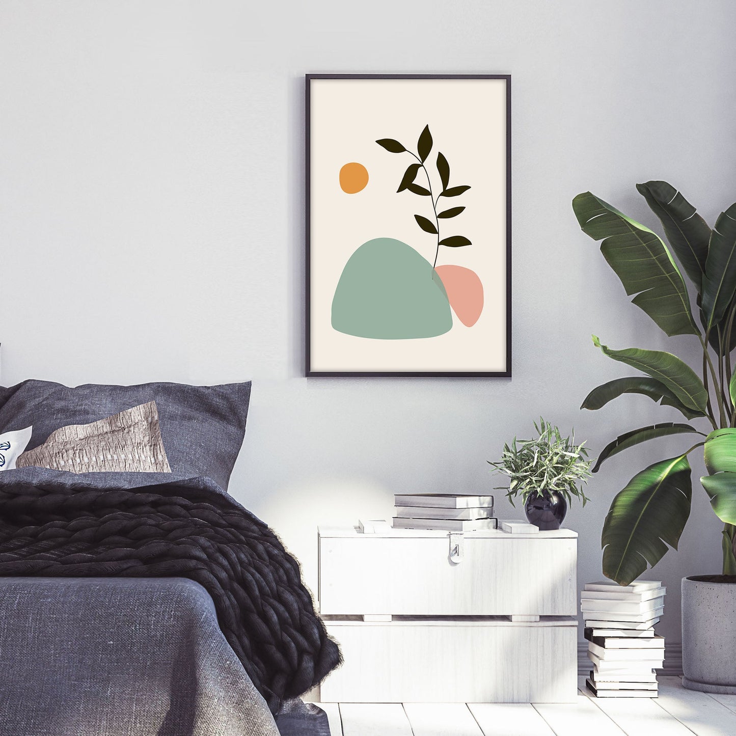 Ethan Taylor 'Boho Leaf' Framed Art Print