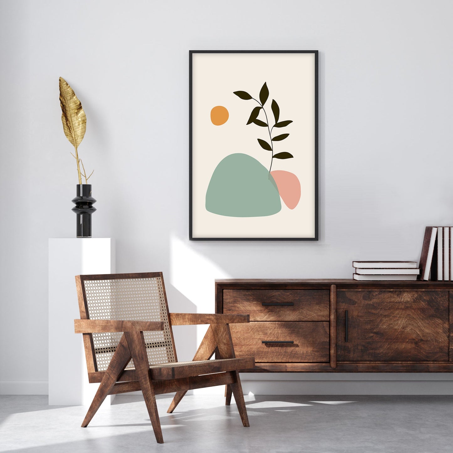 Ethan Taylor 'Boho Leaf' Framed Art Print