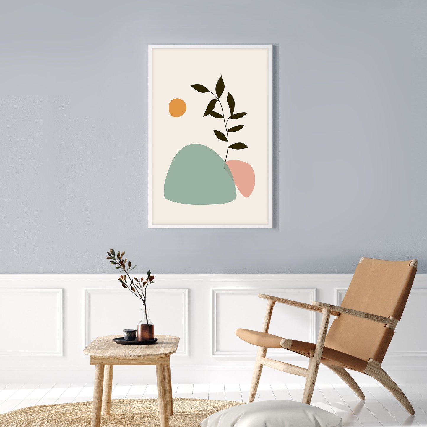 Ethan Taylor 'Boho Leaf' Framed Art Print