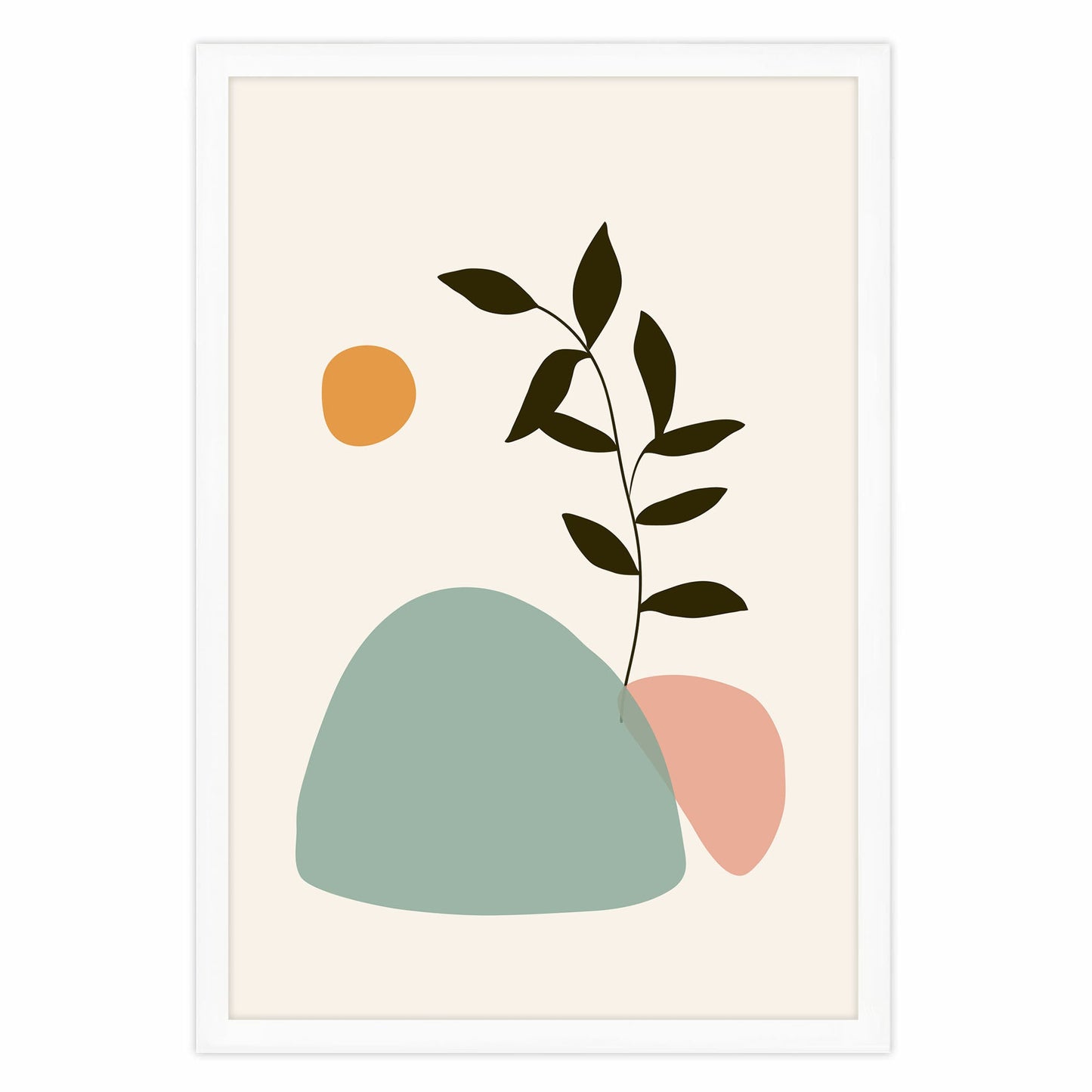 Ethan Taylor 'Boho Leaf' Framed Art Print