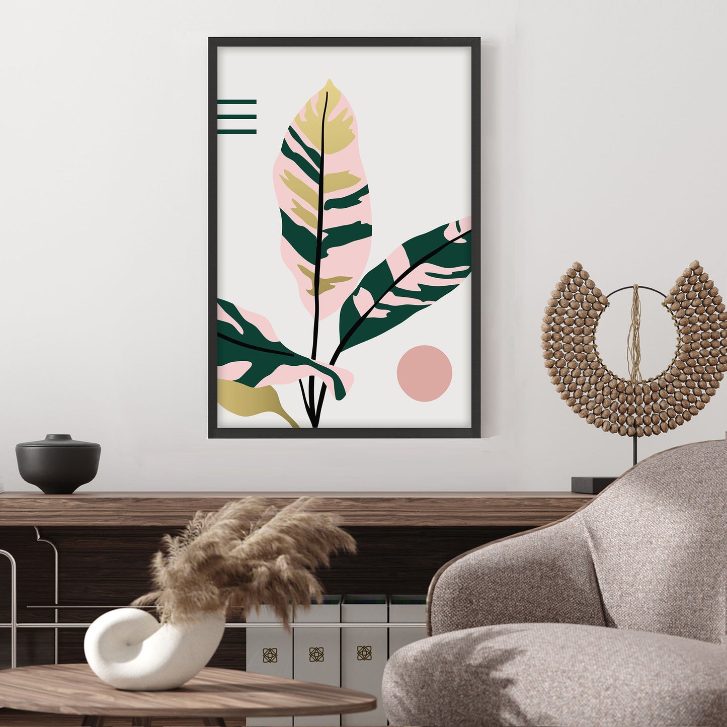 Ethan Taylor 'Tropical Leaves I' Framed Art Print