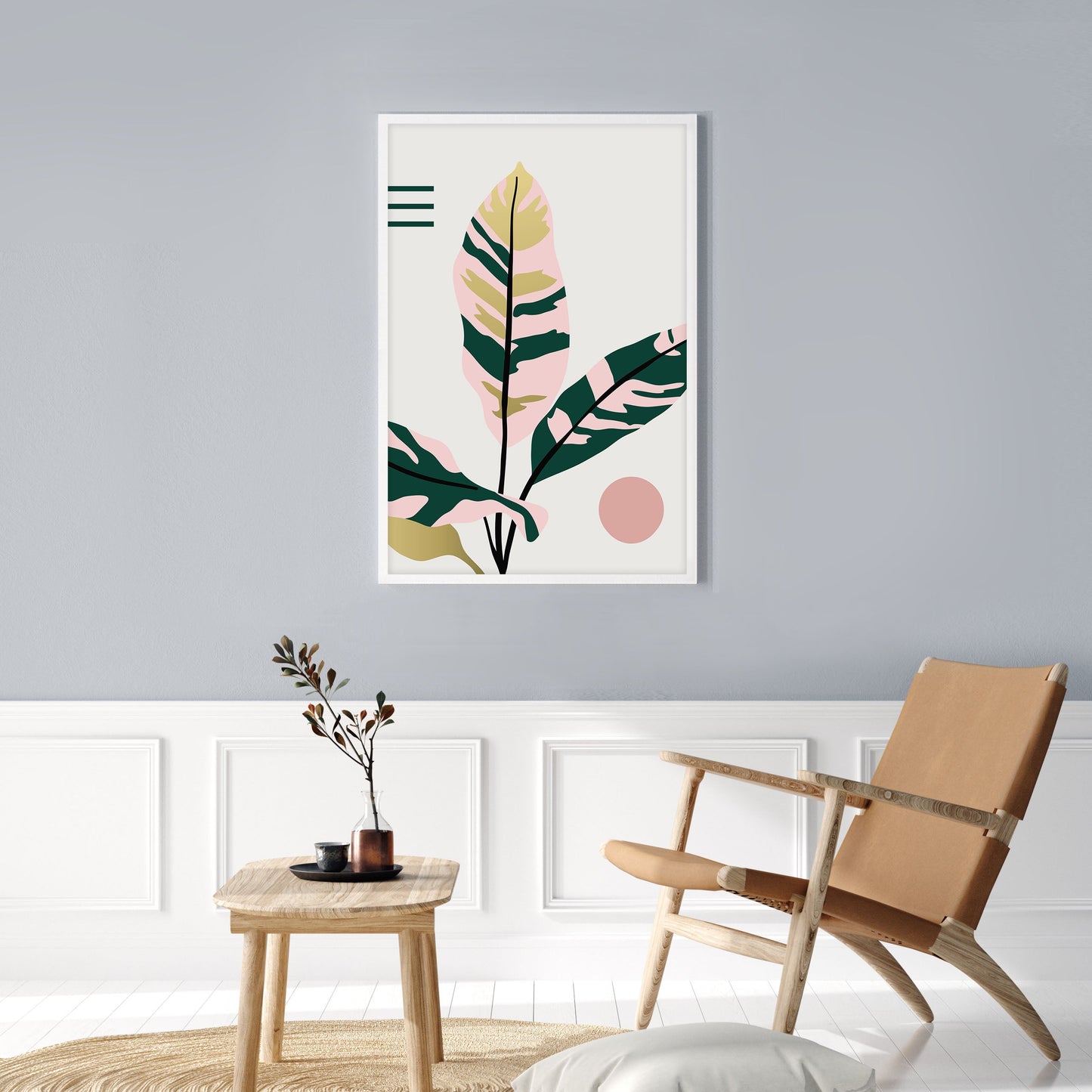 Ethan Taylor 'Tropical Leaves I' Framed Art Print