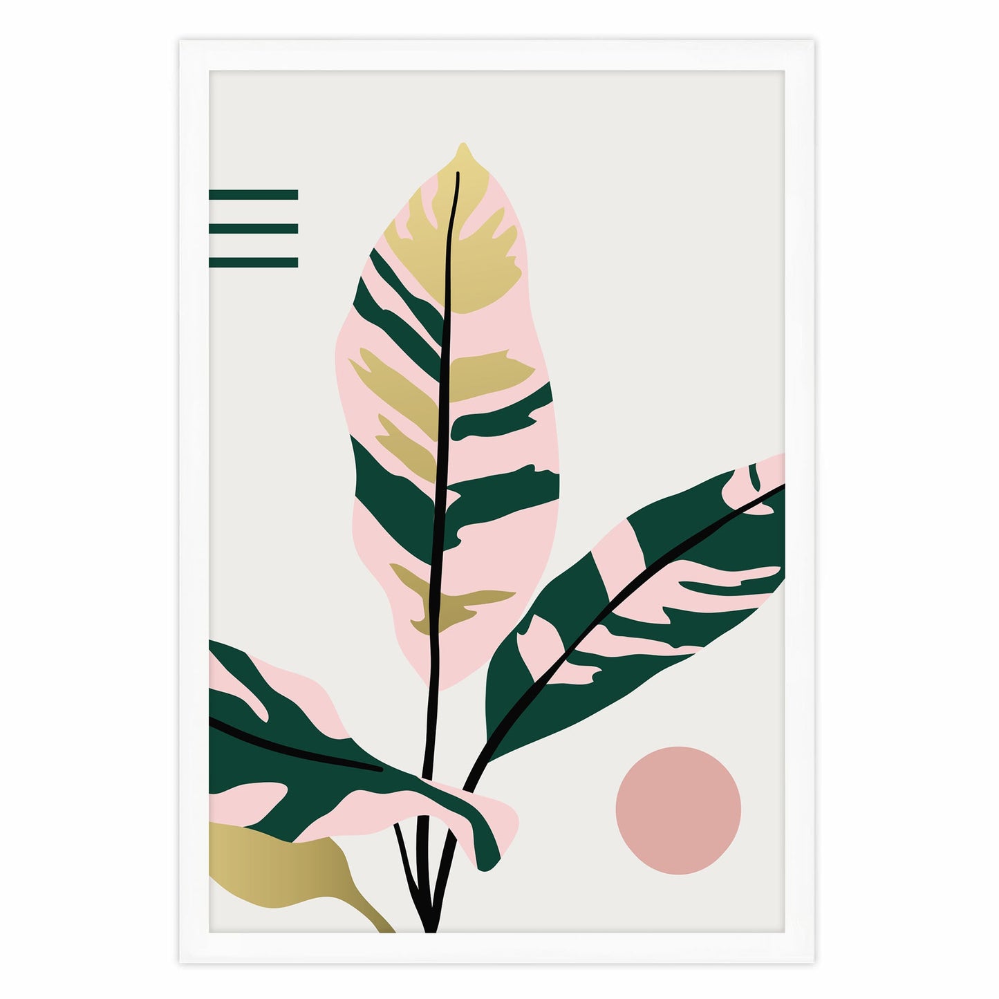 Ethan Taylor 'Tropical Leaves I' Framed Art Print